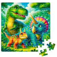 Пазли Vladi Toys De.tail Доісторичні друзі 64 деталі DT1234-08