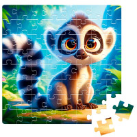 Пазли Vladi Toys De.tail Лемур в джунглях 64 деталі DT1234-14