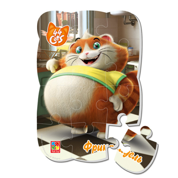 Пазл магнітний А5 Vladi Toys "44 Кішки. Фрікадель у місті" фомові VT3205-88 Пазл магнітний А5 Vladi Toys "44 Кішки. Фрікадель у місті" фомові VT3205-88