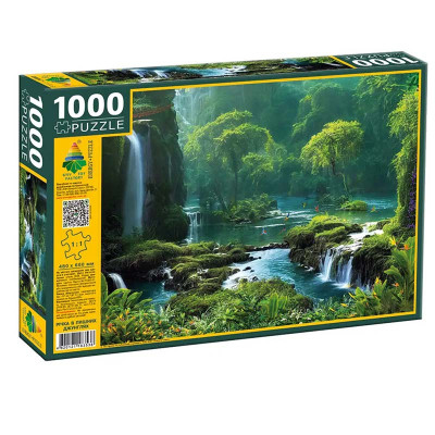 Пазли " Єнергія Плюс 1000 єлементів Річка в пишних джунглях" Єнергія Плюс Ен.3538