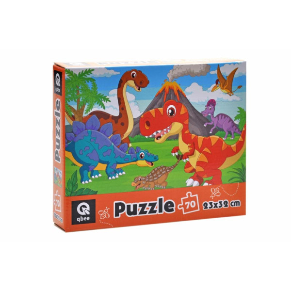 Пазли qbee "Світ Динозавриків" 70 елементів QB400-001 Пазли qbee "Світ Динозавриків" 70 елементів QB400-001