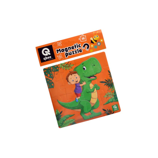 Пазли qbee "Діно друг" 16 елементів фомові магнітні QB200-001 Пазли qbee "Діно друг" 16 елементів фомові магнітні QB200-001