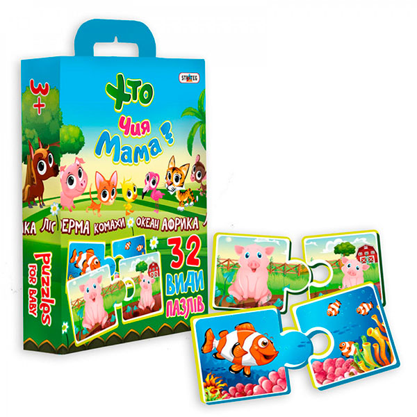 Пазли "Хто чия мама?" Стратег (укр.) 30701 Пазли "Хто чия мама?" Стратег (укр.) 30701
