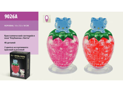 Crystal Puzzle 3D "Полуничка Кіті" Crystal Puzzle 3D "Полуничка Кіті" 9026A Crystal Puzzle 3D "Полуничка Кіті" Crystal Puzzle 3D "Полуничка Кіті" 9026A