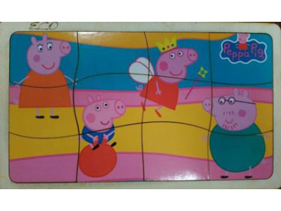 Деревяний Пазл у рамці "Свинка Пеппа" Jum.4617