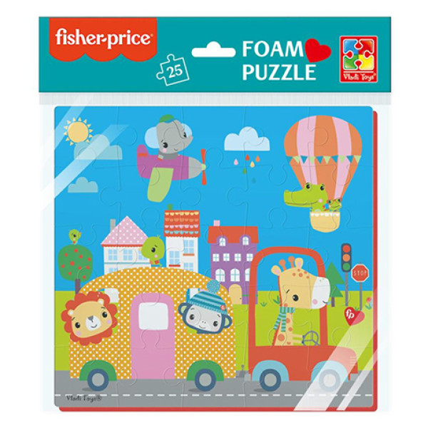 М'які пазли Vladi Toys "Fisher Price. Місто" фомові 22х23 см VT1109-05