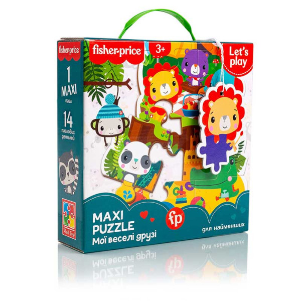 Maксі пазли Vladi Toys Мої веселі друзі 14 елементів VT1711-10