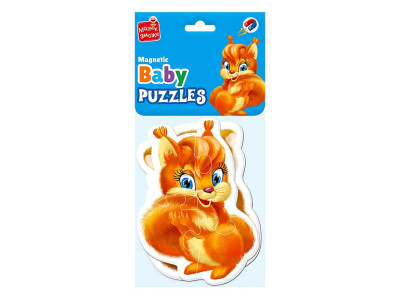 Бейбі пазли Vladi Toys Малюк зможе "Пухнастики" магнітні VT3208-18