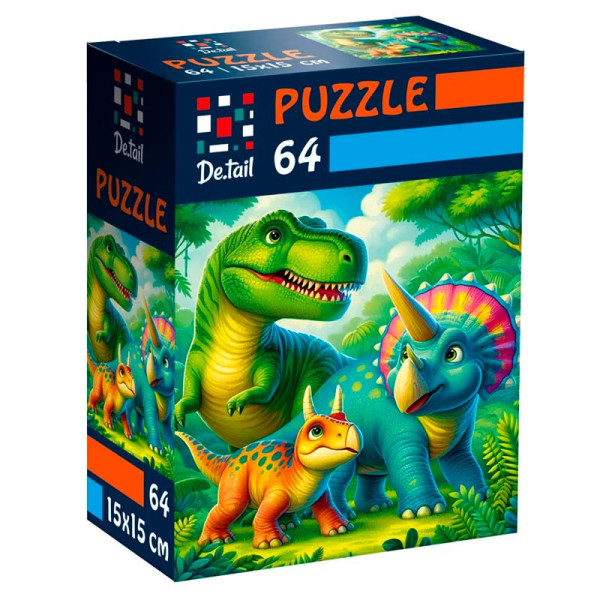 Пазли Vladi Toys De.tail Доісторичні друзі 64 деталі DT1234-08