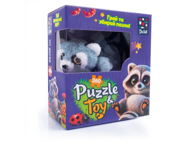 Пазли De.tail. Єнотик 260 деталей DT200-09