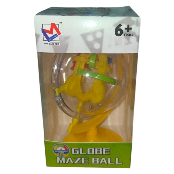 3D шар-головоломка Maze Ball магічний шар на 50 ходів 1735-A_Yellow