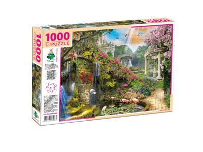 Пазли 1000 "Сад з альтанкою" Эн.4962