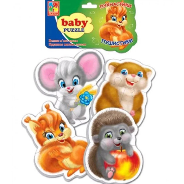 Бебі-пазли Vladi toys "Пухнастики" VT1106-89