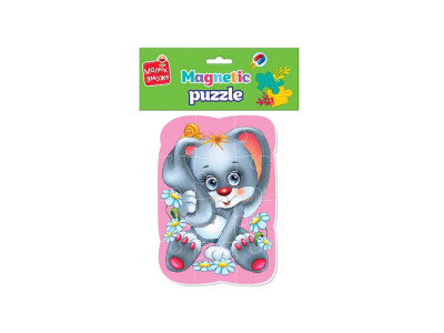 Пазли магнітні А5 Малюк зможе "Зайчик" VT3301-03 (укр) VT3301-03