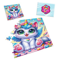 Пазли Vladi Toys "Котик-єдиноріжка" із сквіш-сюрпризом VT8030-07