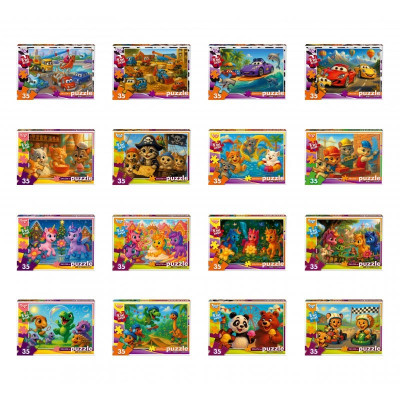 Пазли Danko Toys 35 елементи мякі S35-11-01020304...16
