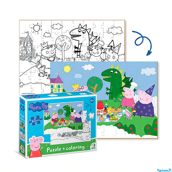 Пазл на 60 елементів 2 в 1 «Peppa Pig» 200118