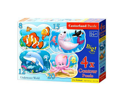 Пазл Підводне королівство 8/12/15/20 елементів 043026