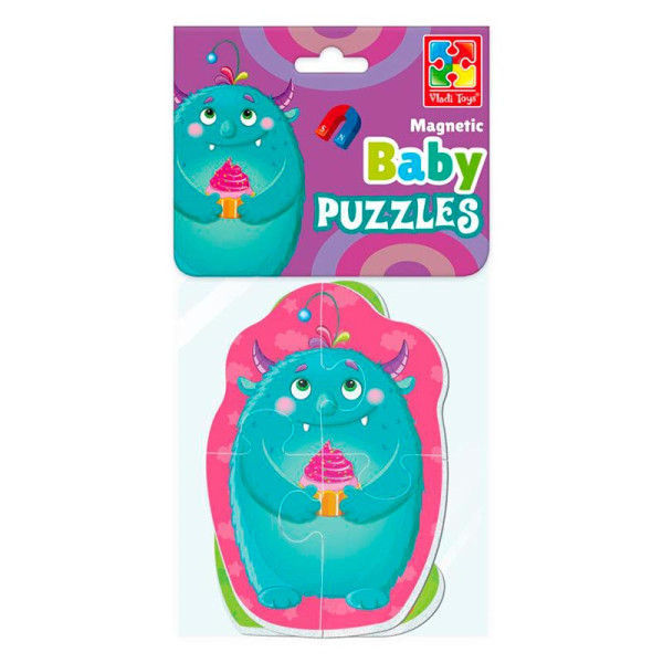 Бейбі пазли Vladi Toys Малюк зможе "Монстрики" магнітні VT3208-31