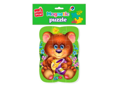 Пазли магнітні А5 Малюк зможе "Ведмежа" Vladi Toys VT3301-04