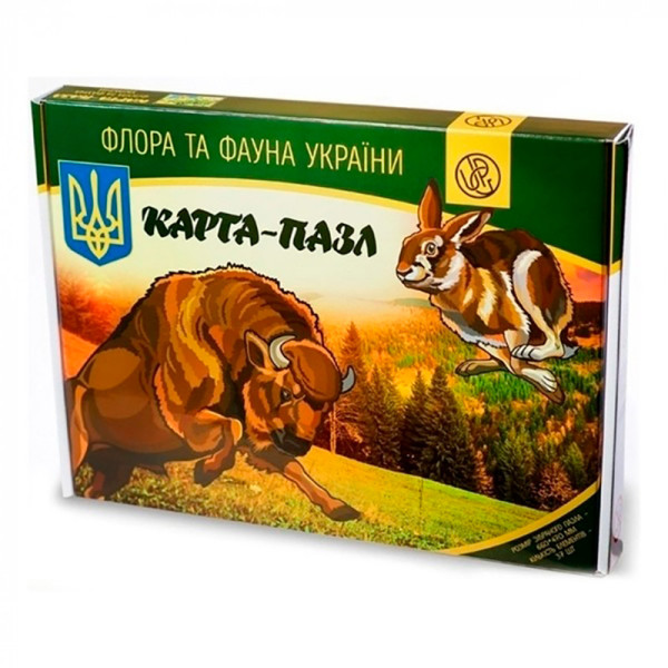 УЦІНКА Карта - пазл "Флора та фауна України" 727798