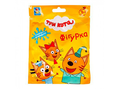 Три кота: колекційна фігурка в асортименті у комплекті з пазлом T18085