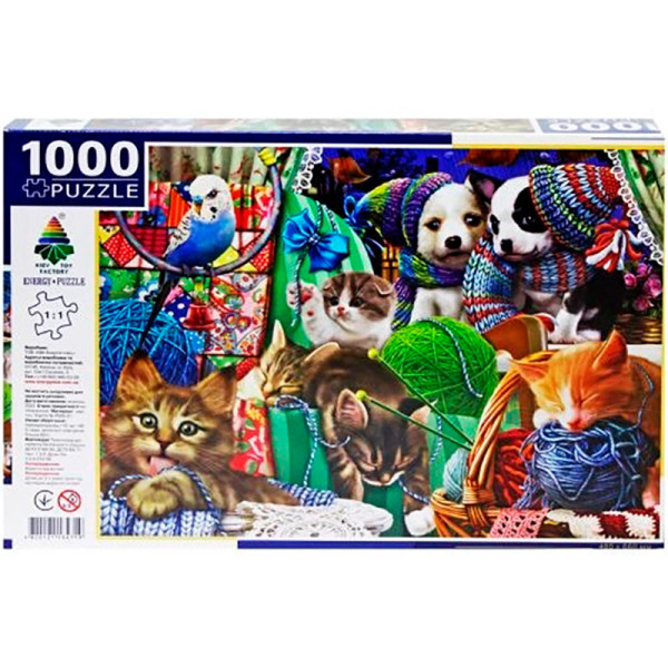 Пазли 1000 "Цуценята та Кошенята" Ен.4719