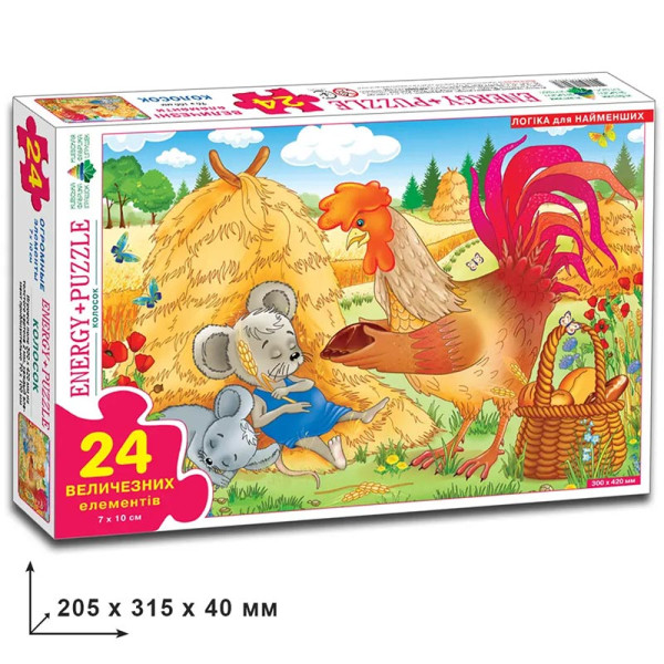 Пазл 24 ел. "Колосок" в кор. Эн.2081