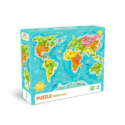 Пазл Dodo Maps Мапа світу 100 елементів англійська мова 300704