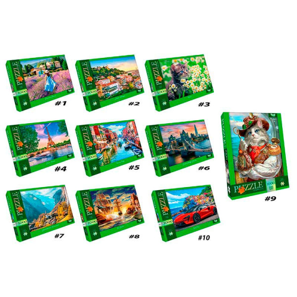 Пазл Danko Toys 1000 елементів C1000-12-01020304...10 Пазл Danko Toys 1000 елементів C1000-12-01020304...10