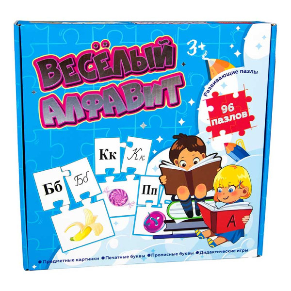 Пазли навчальні Strateg Веселий алфавіт розвиваючі російською мовою (518) 518 Пазли навчальні Strateg Веселий алфавіт розвиваючі російською мовою (518) 518