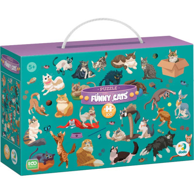 Пазл DoDo «Кумедні коти» 100 елементів 300626 Пазл DoDo «Кумедні коти» 100 елементів 300626