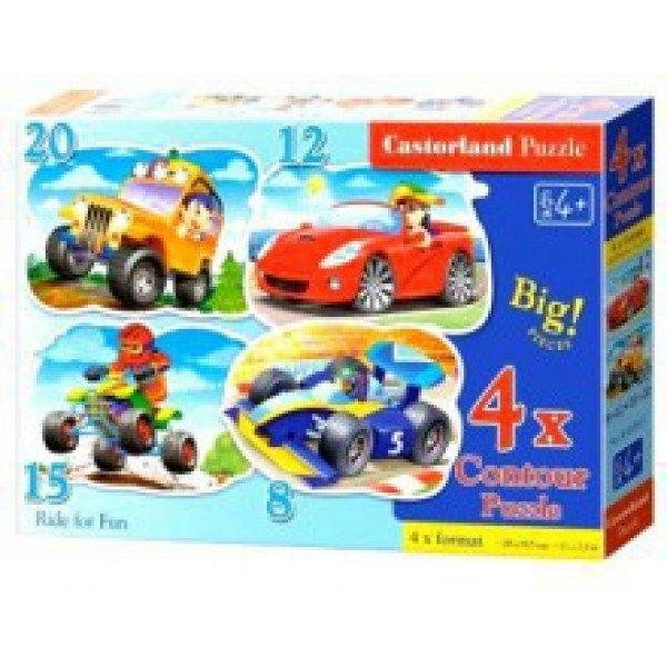 Пазл Перегони 8-12-15-20 елементів 43057