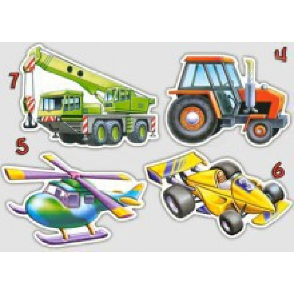Пазли 4 в 1 "Транспорт" 04140