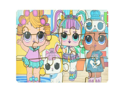 Пазл деревяний з підкладкою "Лол 4" WP0209