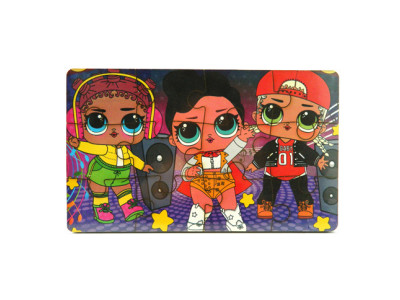 Пазл дерев'яний з підкладкою "Лол 2" WP0207