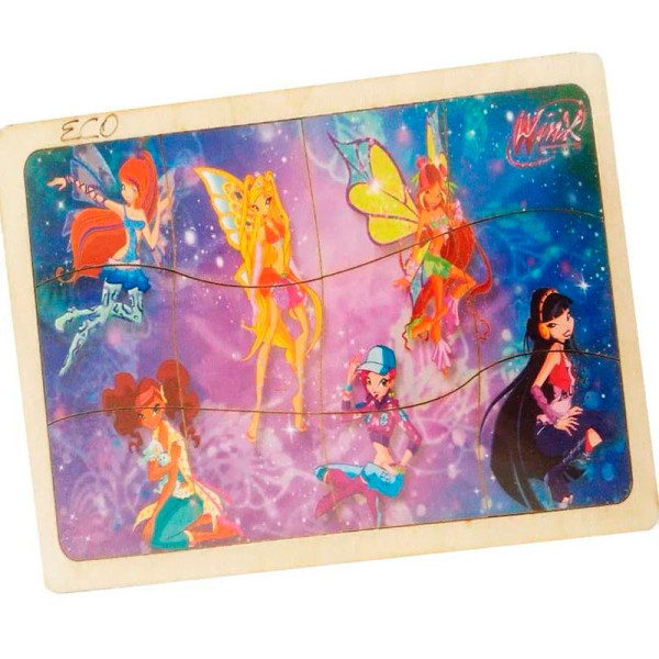 Пазл дерев'яний "Чарівниці Вінкс"12елементів Jum.4616 Пазл дерев'яний "Чарівниці Вінкс"12елементів Jum.4616