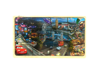 Пазл деревяний в рамці: Машинки 3 PW3526