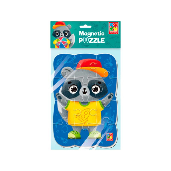 М'які пазли Vladi Toys "Єнот" магнітні VT3205-91