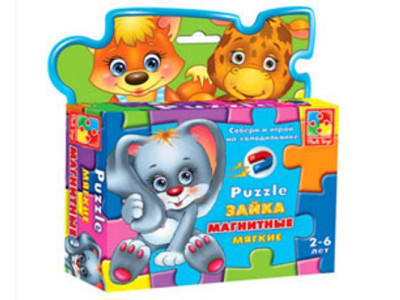 Магнітні пазли "Зайчик" VT1504-13 Магнітні пазли "Зайчик" VT1504-13