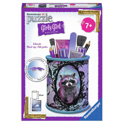 Пазл 3D Ravensburger Girly Girl. Підставка для олівців Тварини 54 елементі RSV-120789