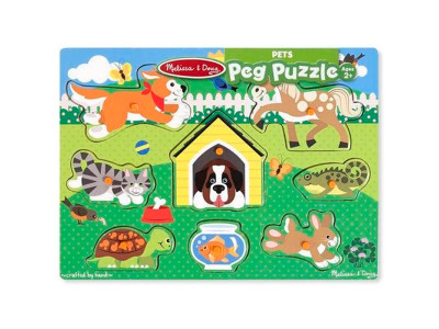 Рамка-пазл "Домашні тварини" 8 ел. початкового рівня 19053