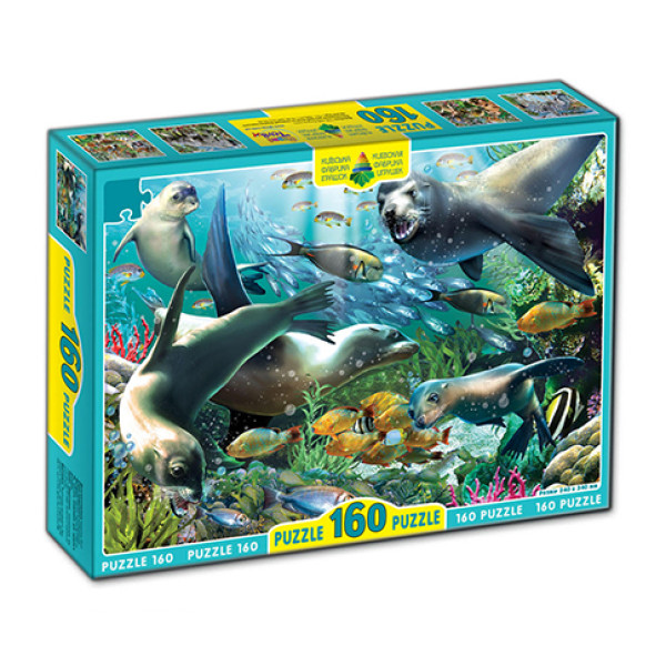 Пазли "Моржі тюлені котики" 160 елементів Ен.2999