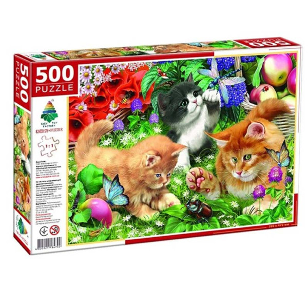 Пазли "Кошенята та Жучки" 500 ел Ен.4702