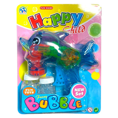 Пістолет з мильними бульбашками "Дельфінчик" 3333B_Blue