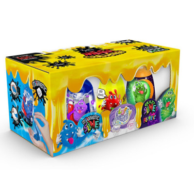 Слайм Danko Toys 3 в 1 "Magnetic Slime" "Fluffy Slime" "Crazy Slime Fluor SLM-14-01U