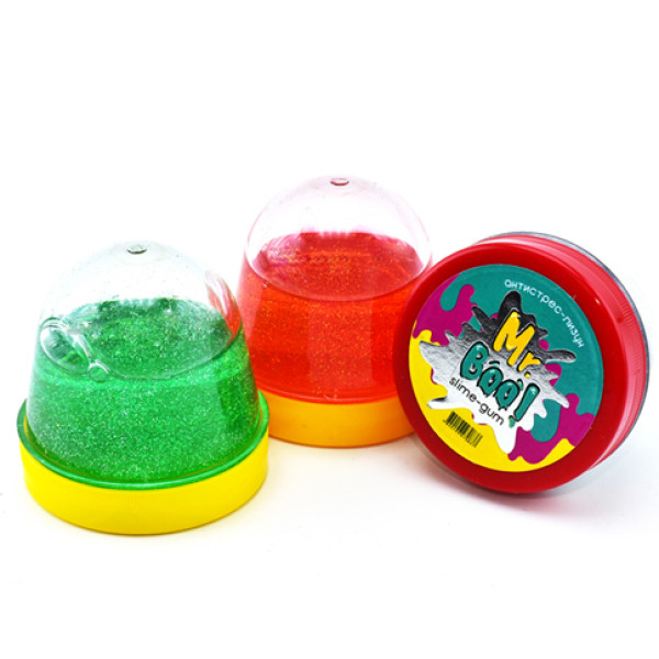 Лизун-антистрес Mr.Boo з блискітками 100г А80003 Лизун-антистрес Mr.Boo з блискітками 100г А80003