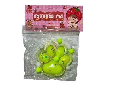 Лапка антистрес прозора з жовтим st-30 Лапка антистрес прозора з жовтим st-30