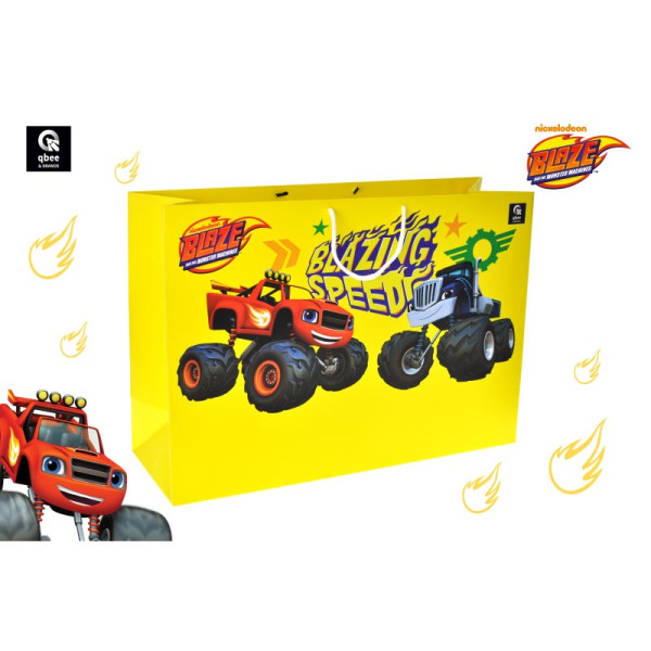 Подарунковий пакет qbee "Блиск і диво-машини" паперовий XL QB004-303 Подарунковий пакет qbee "Блиск і диво-машини" паперовий XL QB004-303