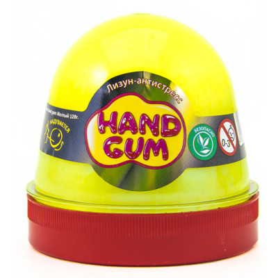 Лизун-антистрес ТМ Mr.Boo Hand gum Жовтий 120 г. 80101